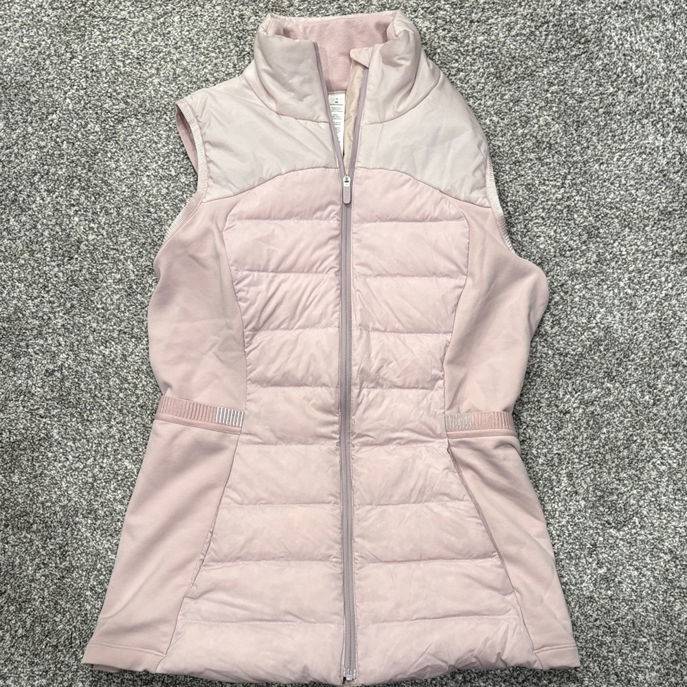 Lululemon Women’s Quilted Pink Sleeveless Puffer Vest size 4